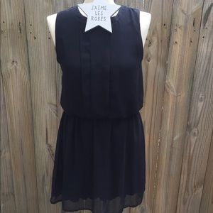 City Triangles Black Sleeveless Mini Dress